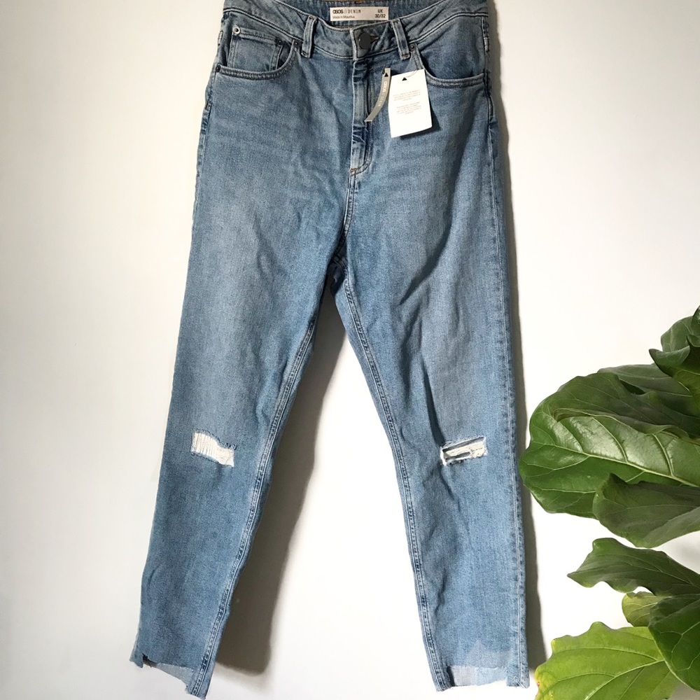 ASOS High Waisted Jeans • Mom Vintage Fit • NWT